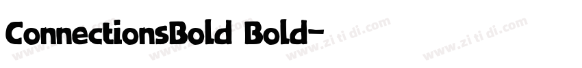 ConnectionsBold Bold字体转换